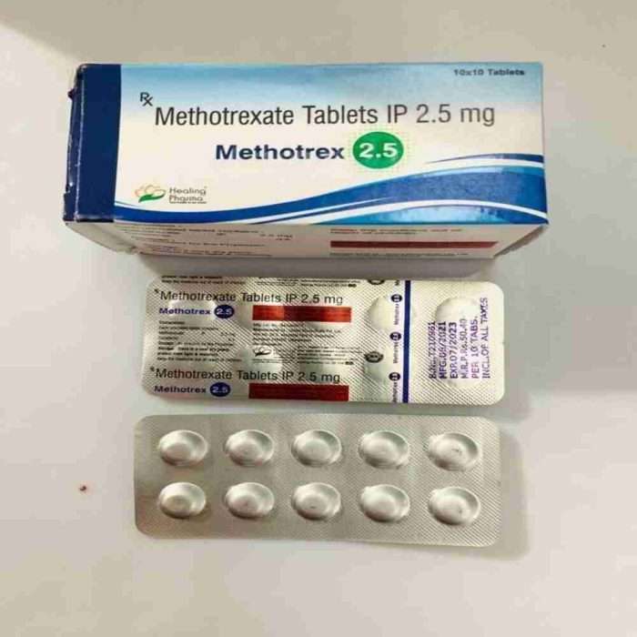 Buy Methotrexate 2.5mg Tablet – Arthritis, Psoriasis & Cancer Treatment Methotrexate 2.5mg Tablet – Arthritis, Psoriasis & Cancer Treatment