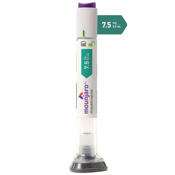 Buy Mounjaro (Tirzepatide) Injection 7.5 mg/0.5 mL Prefilled Syringes (4-Pack) **Refrigeration Required (RX) Mounjaro (Tirzepatide) Injection 7.5 mg/0.5 mL Prefilled Syringes (4-Pack) **Refrigeration Required (RX)