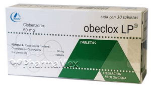 Obeclox Lp Clobenzorex 60 Mg 30 Tabs Extended Release