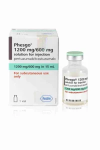 Buy TRASTUZUMAB 1200MG/PERTUZUMAB 600MG/HYALURONIDASE 30,000 UNITS – 15ML INJ.- BRAND : PHESGO