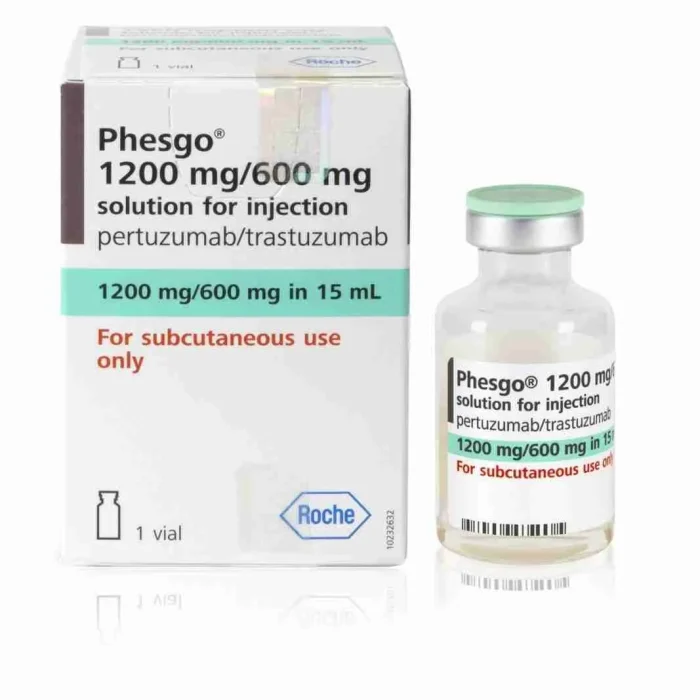 Buy TRASTUZUMAB 1200MG/PERTUZUMAB 600MG/HYALURONIDASE 30,000 UNITS – 15ML INJ.- BRAND : PHESGO