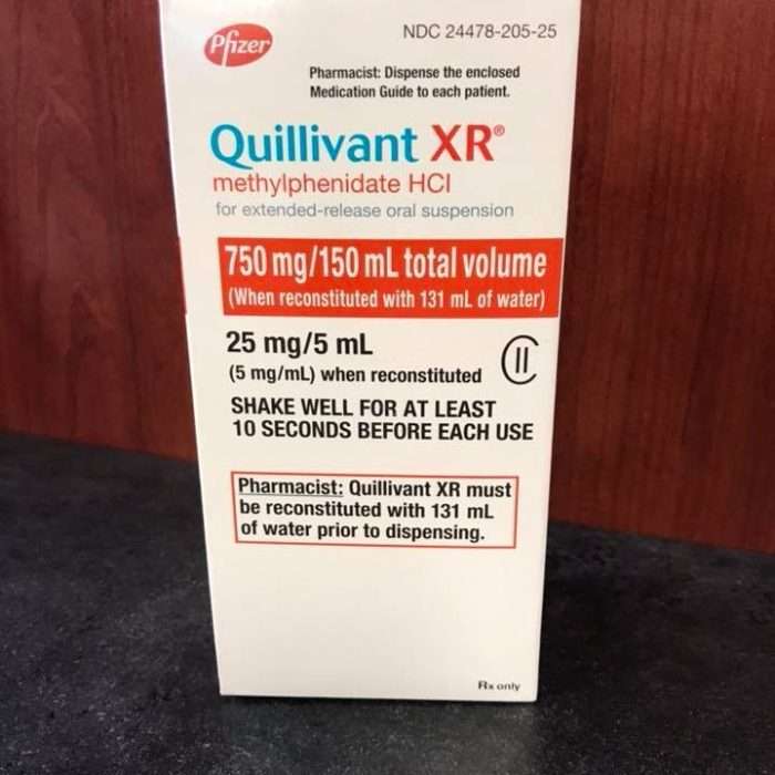 Buy Quillivant XR 750mg/150mL (methylphenidate HCL) Oral Suspension Quillivant XR 750mg/150mL (methylphenidate HCL) Oral Suspension