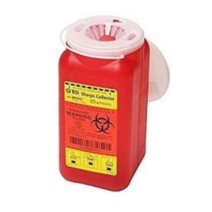 Sharps Collector, 1.4 Quart, Mail-away, Red, Each!
