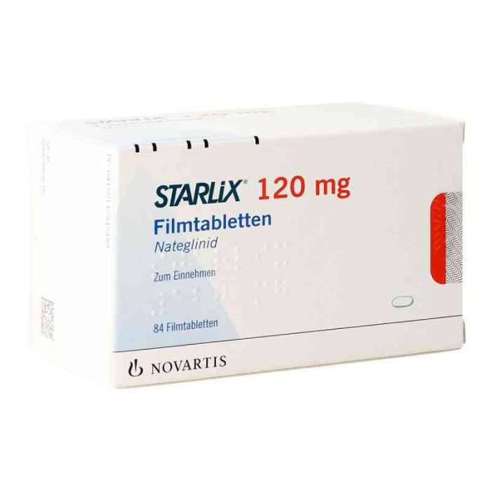Starlix 120 mg ( Nateglinide)