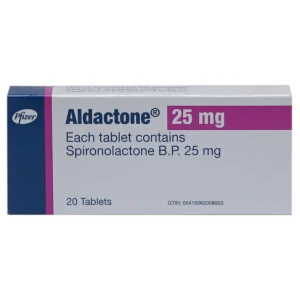 Aldactone (Spironolactone) 25mg – 20 Tablets | Diuretic for Edema, Hypertension & Heart Failure