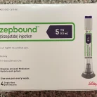 Zepbound Tirzepatide Injection Prefilled Syringes 5 mg/0.5 mL Pen-Style (4-Pack) **Refrigeration Required** (RX)