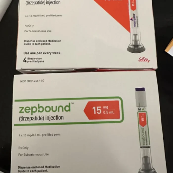 Zepbound Tirzepatide Injection Prefilled Syringes 15 mg/0.5 mL Pen-Style (4-Pack) **Refrigeration Required** (RX)