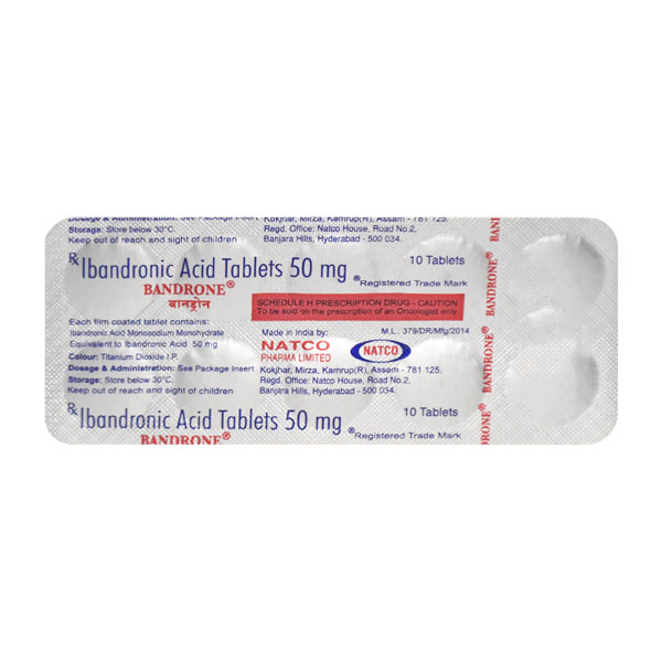 Bandrone 50mg Tablet (Ibandronic Acid)