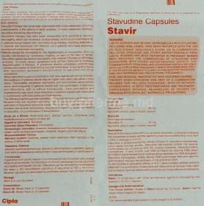 Stavir 40mg Capsule (Stavudine)
