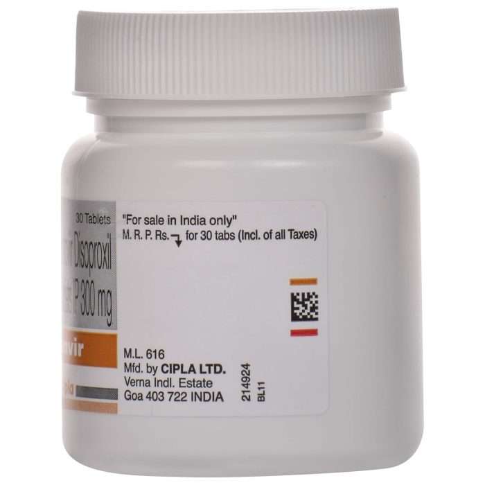 Tenvir 300mg Tablet (Tenofovir)