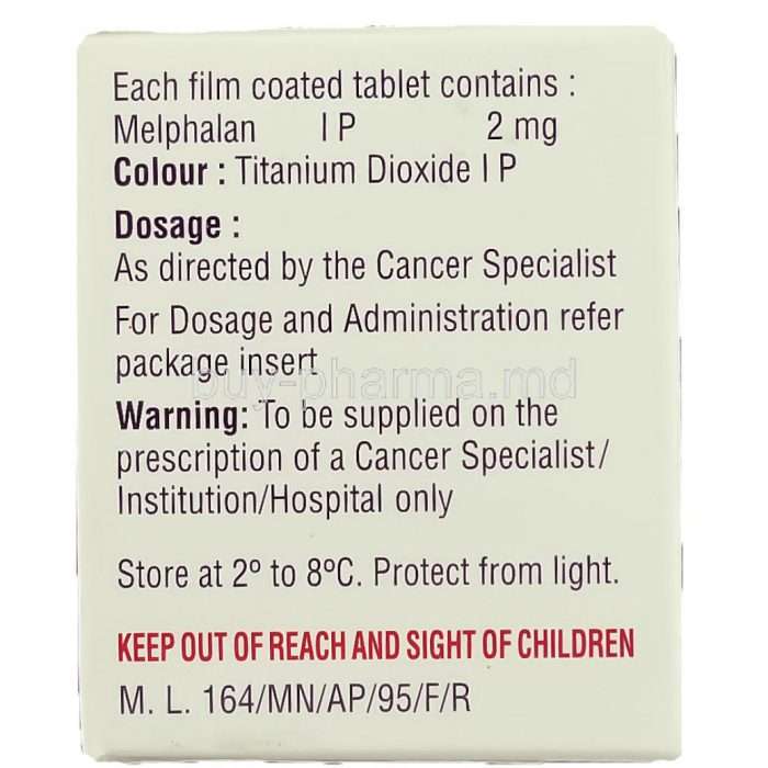 Buy Alphalan 2mg Tablet (Melphalan) Alphalan 2mg Tablet (Melphalan)