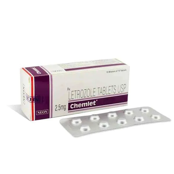Buy Chemlet 2.5mg Tablet (Letrozole) Chemlet 2.5mg Tablet (Letrozole)