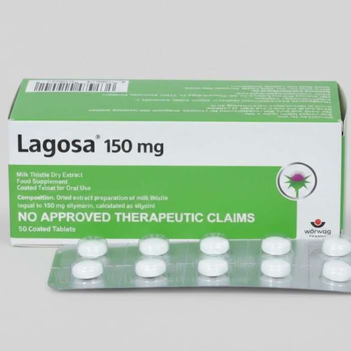 Lagosa milk 150 mg 1 Capsule – Liver Health with Silymarin Extract | Milk Thistle Supplement (Price Per Capsule)