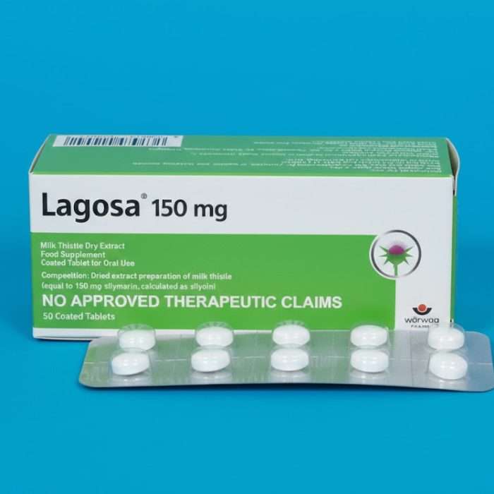 Lagosa milk 150 mg 1 Capsule – Liver Health with Silymarin Extract | Milk Thistle Supplement (Price Per Capsule)