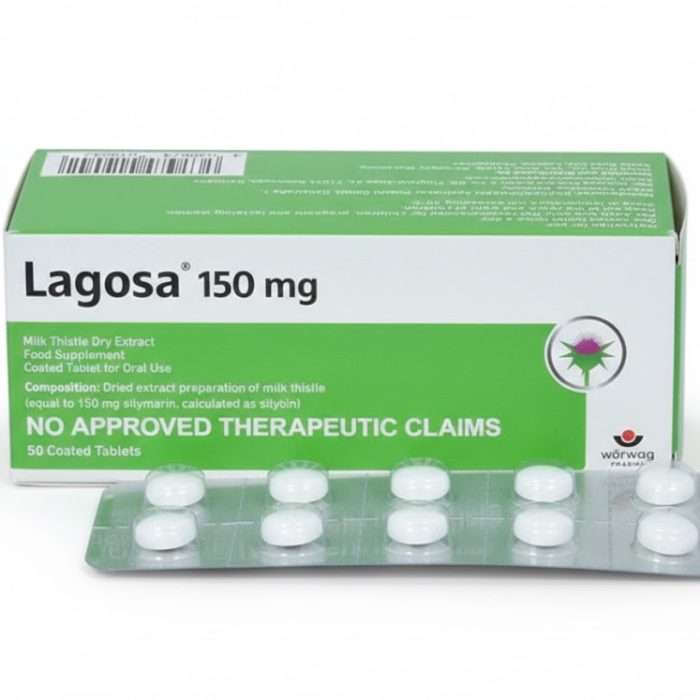 Lagosa milk 150 mg 1 Capsule – Liver Health with Silymarin Extract | Milk Thistle Supplement (Price Per Capsule)