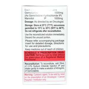 Buy Gemita 1000mg Injections (Gemcitabine) Gemita 1000mg Injections (Gemcitabine)