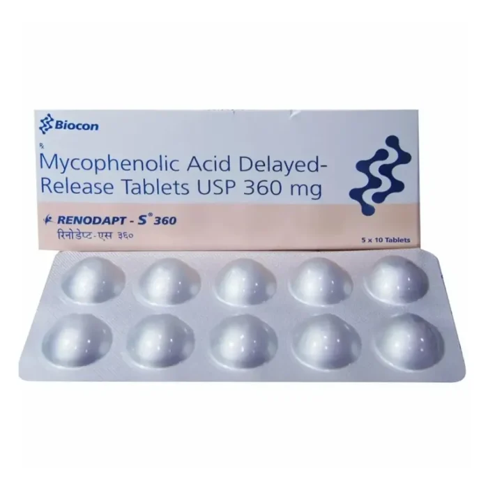 Renodapt S 360mg Capsule (Mycophenolate Mofetil)