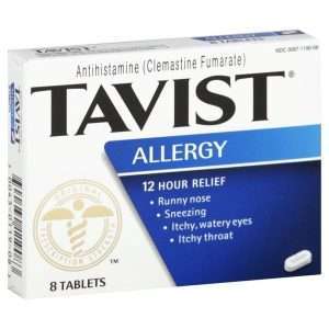 Tavist (Clemastine Fumarate) 1.34mg Tablets - Allergy Relief