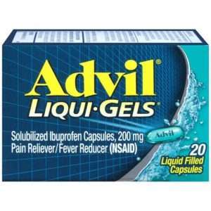 Advil / Motrin (Ibuprofen) Tablets & Liquid Gels – Fast Pain Relief